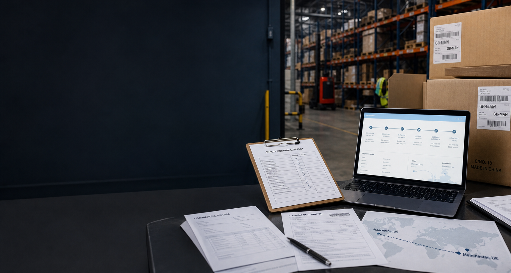 Import documents and shipment planning desk